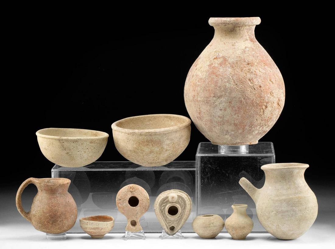 Holy Land & Roman Imperial Pottery Vessels (10) (1 of 3)