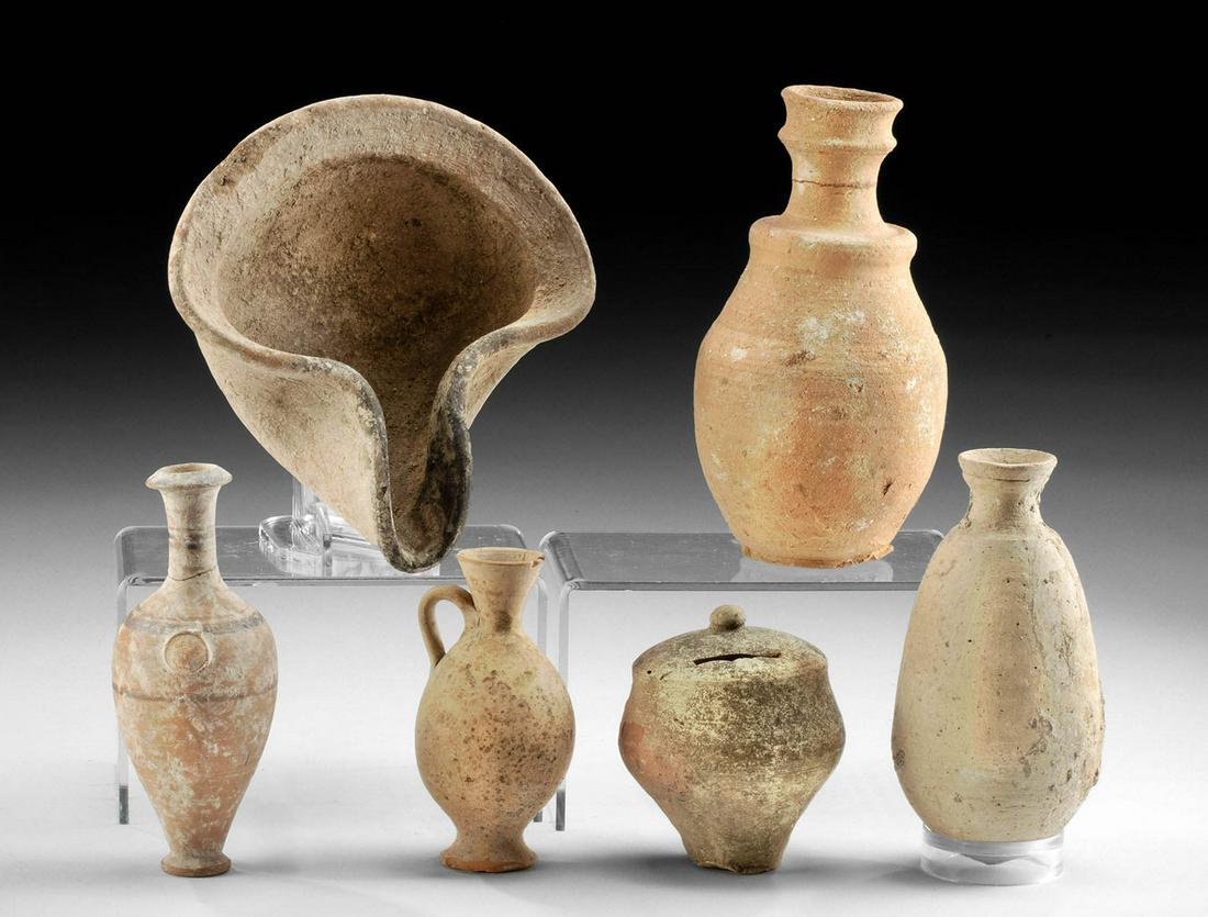 Holyland, Greek, Roman, & Tudor Pottery Vessels (6) (1 of 3)