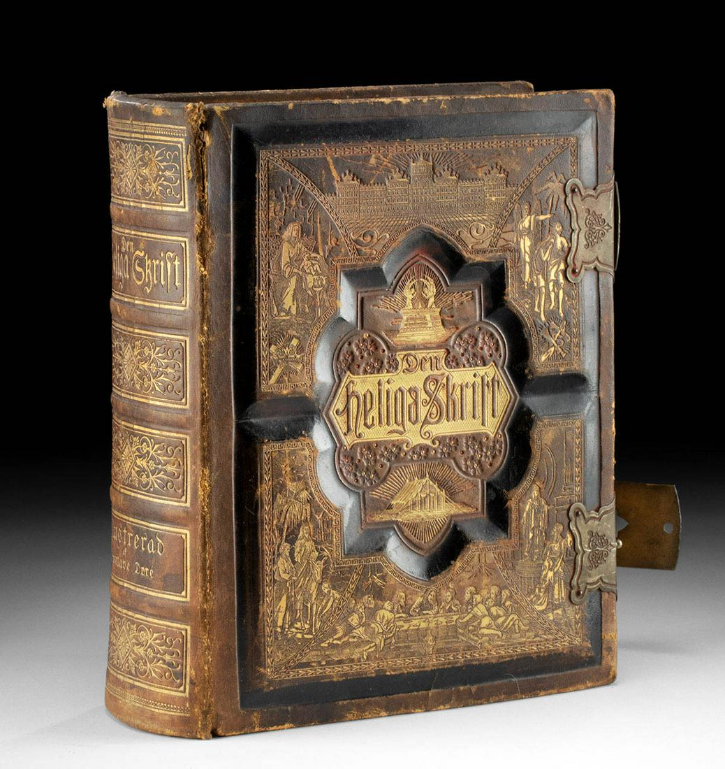 1889 American Swedish Bible w/ Plates by Gustave Dore (1 of 7)