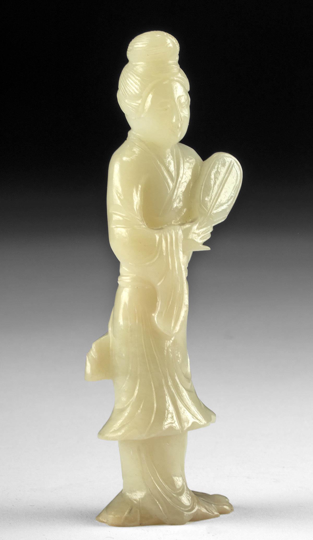Chinese Nephrite Jade Female Figure, ex-Anthony Quinn (1 of 4)