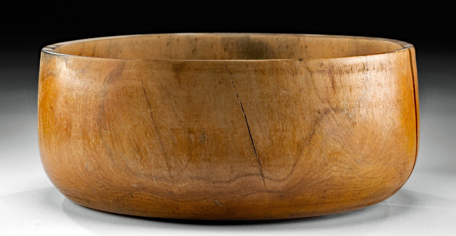 19th C. Hawaiian Calabash Bowl Kou Wood (1 of 4)