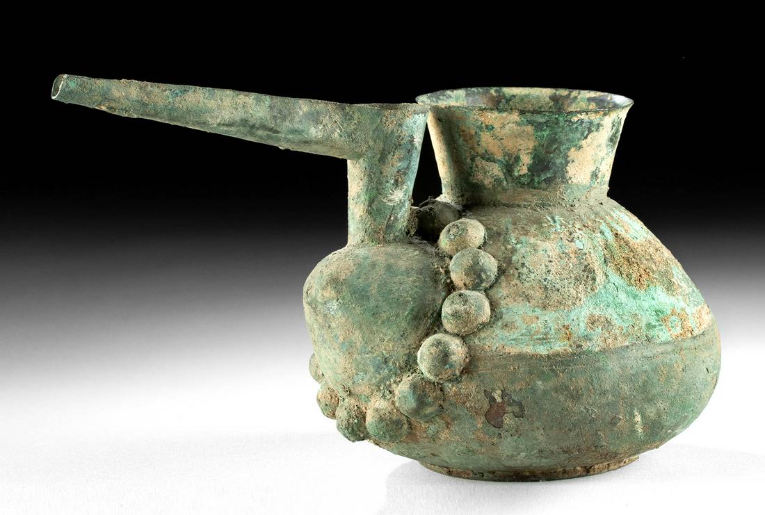 Amlash Leaded Bronze Beaked Spout Vessel (1 of 4)