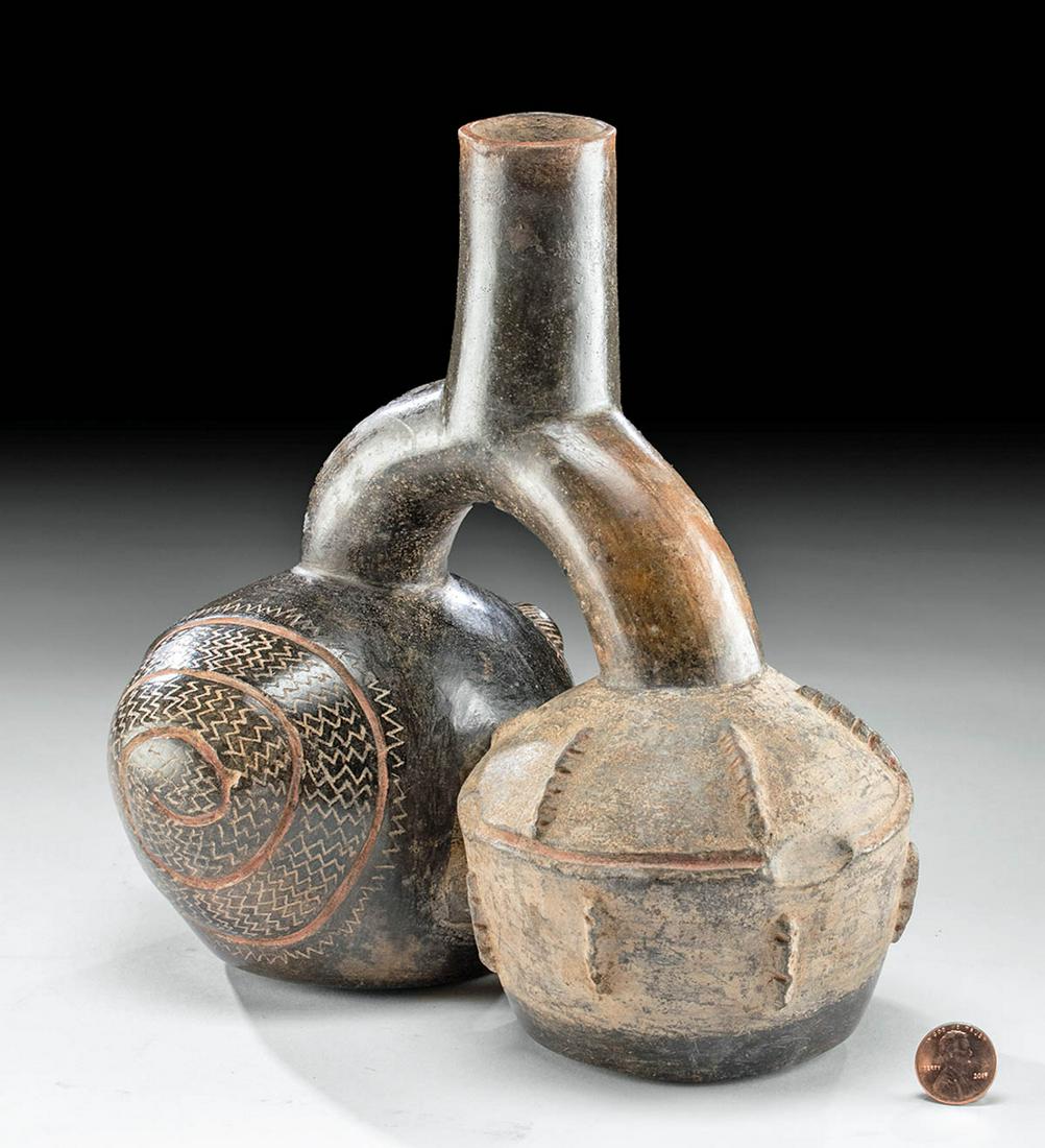 Chavin Tembladera Spouted Vessel w/ Two Shells (1 of 4)