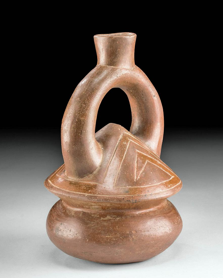 Chavin Pottery Stirrup Vessel - Chosa Form (1 of 4)