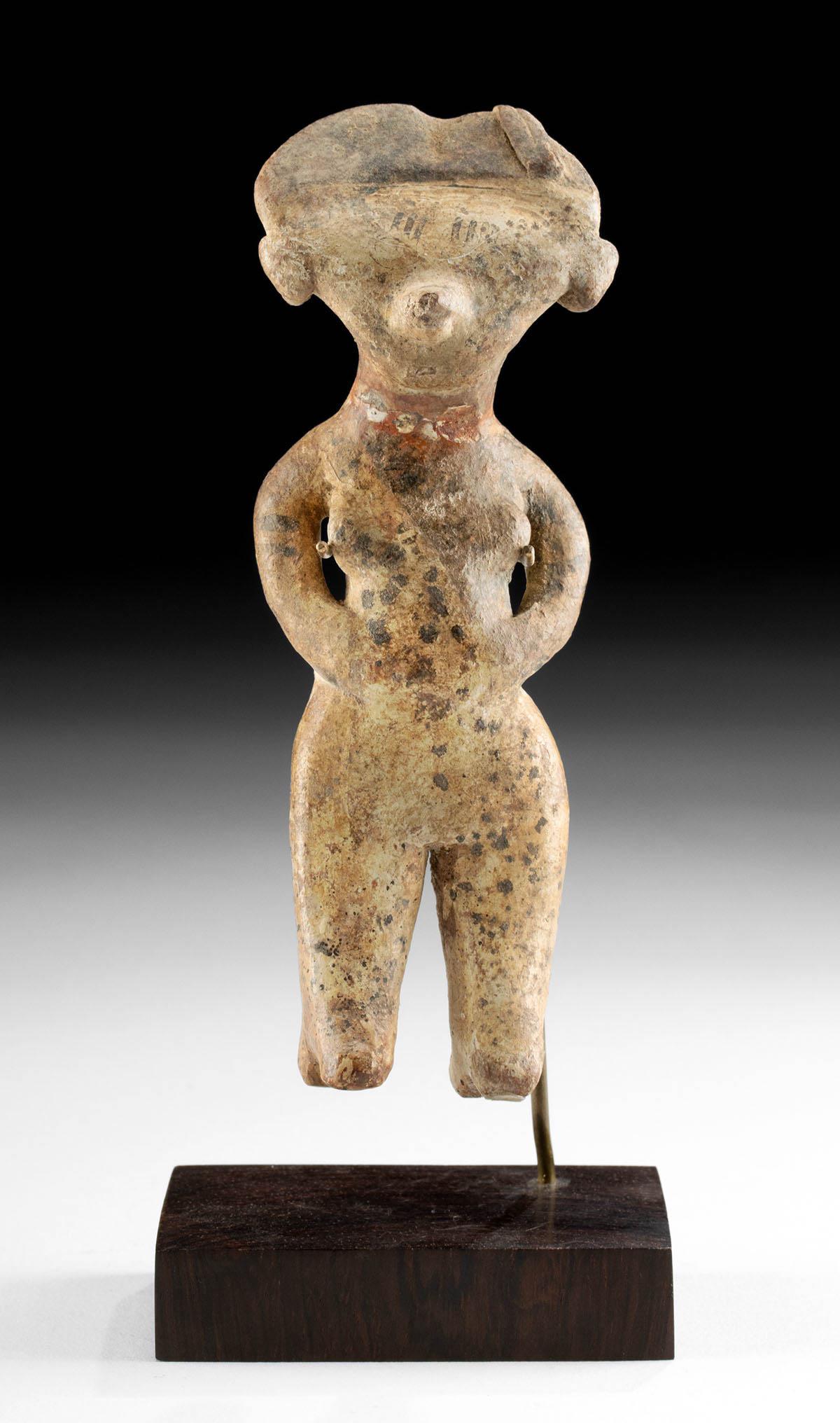 Nayarit Chinesco Pottery Standing Female Figure (1 of 4)