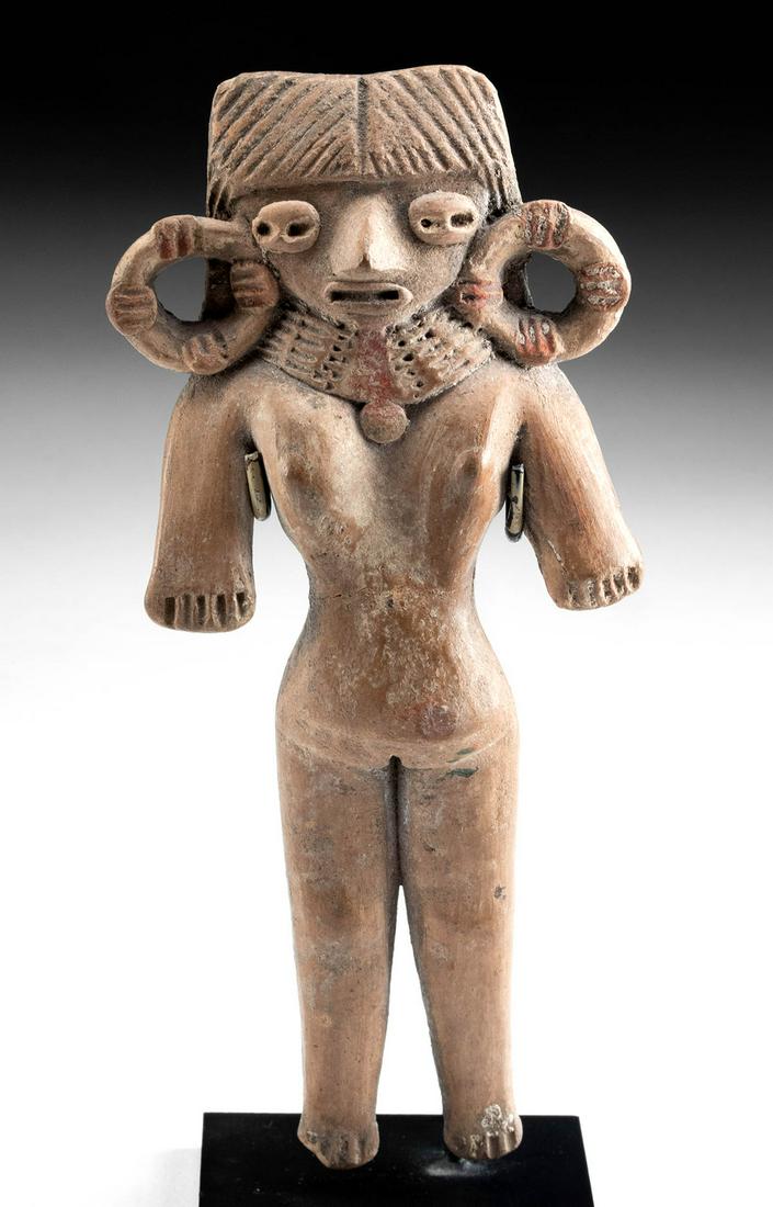 Michoacan Pottery Standing Pretty Lady, ex Sotheby's (1 of 4)