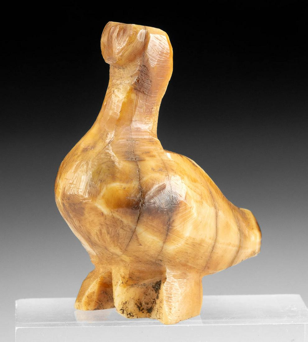 Miniature Pre-Contact Inuit Walrus Ivory Goose Effigy (1 of 4)