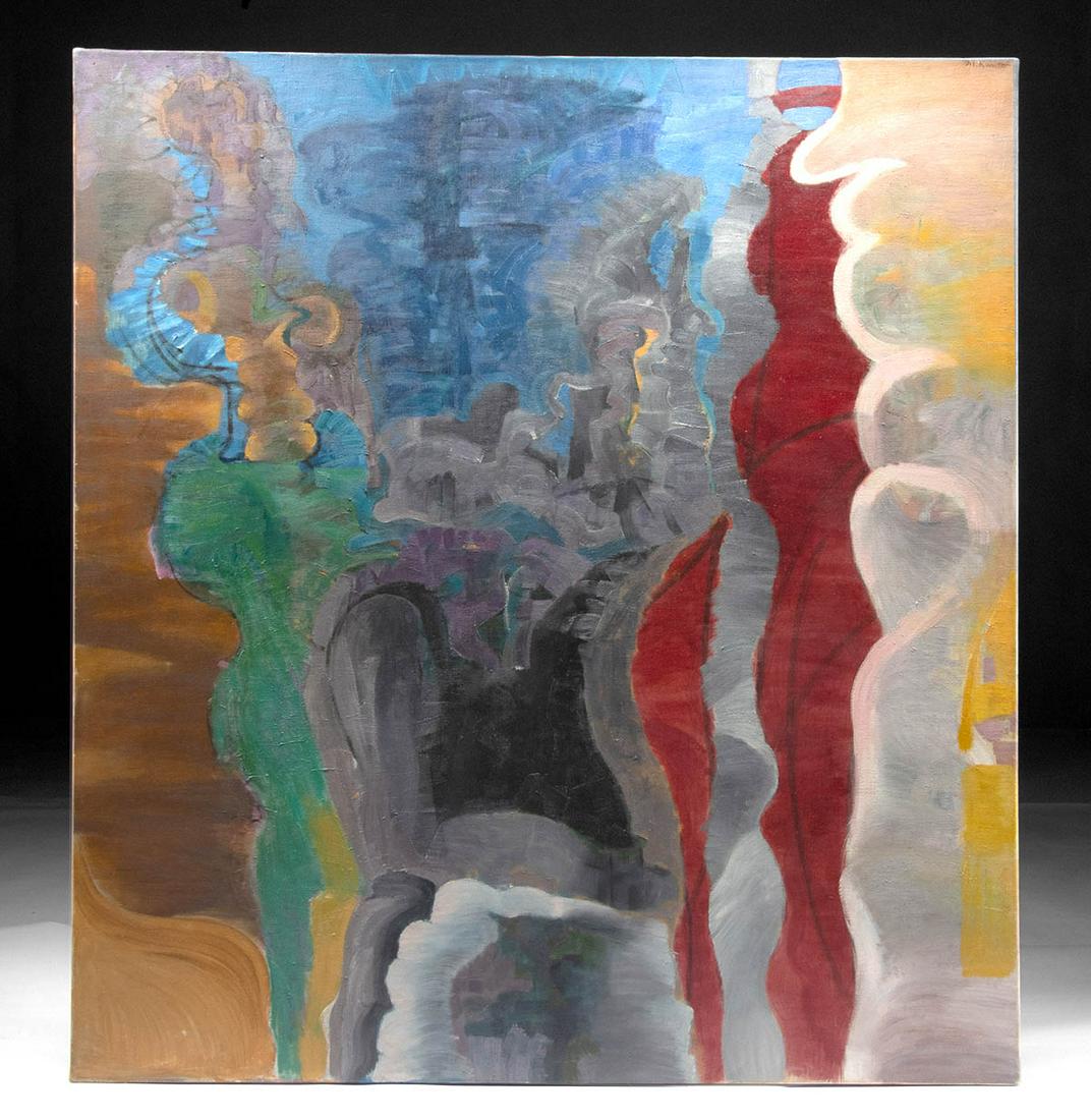 Signed 1960s Morris Kantor Painting - Nocturne (1 of 4)