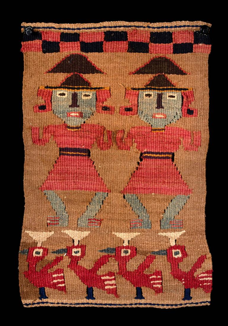 Chimu Polychrome Textile Panel w/ Figures (1 of 3)