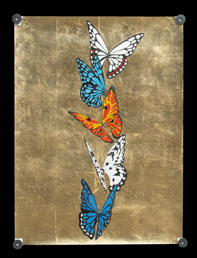 Alena Vavilina - Butterflies #32 w/ Gold Leaf (2022) (1 of 5)