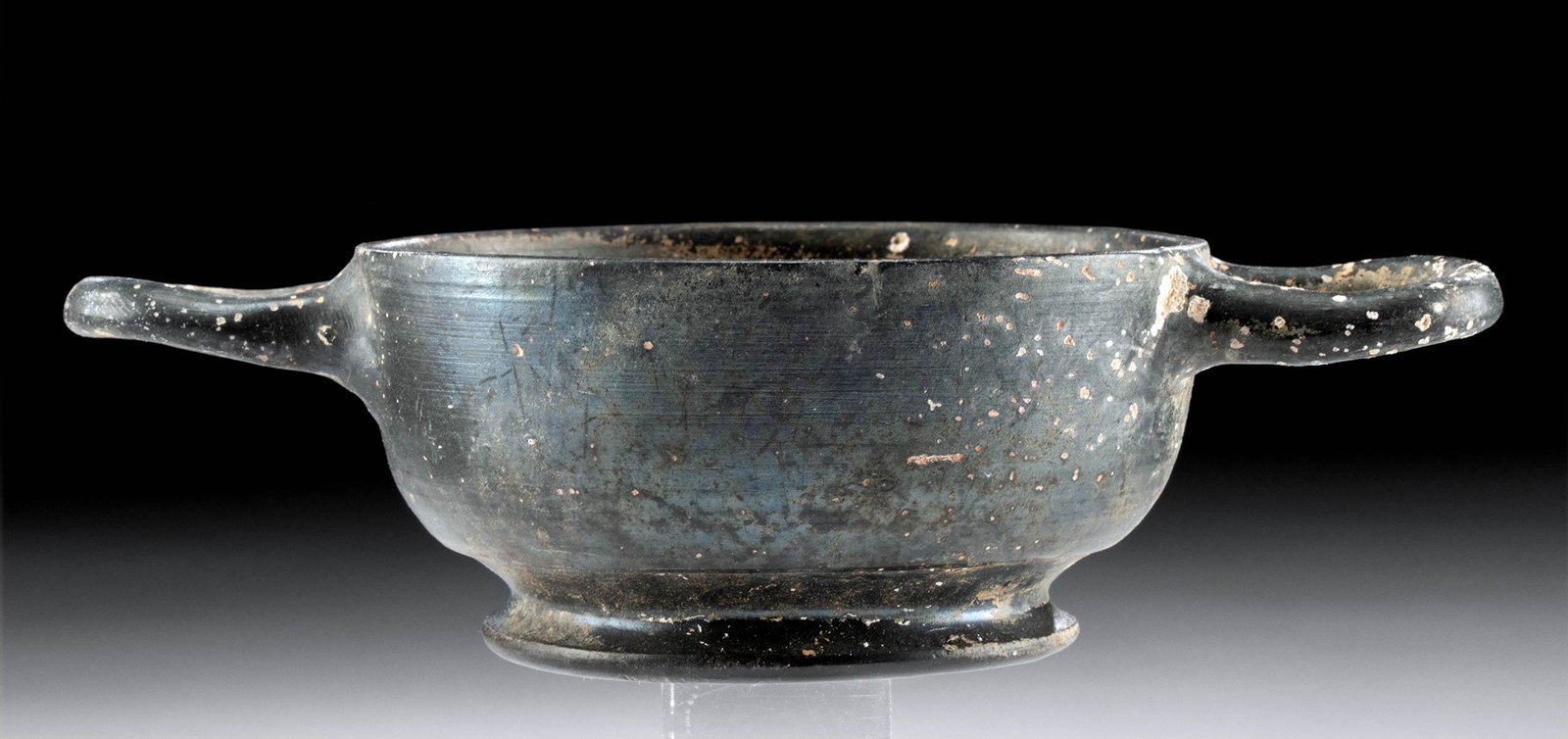 Greek Attic Blackware Kylix / Drinking Cup (1 of 4)