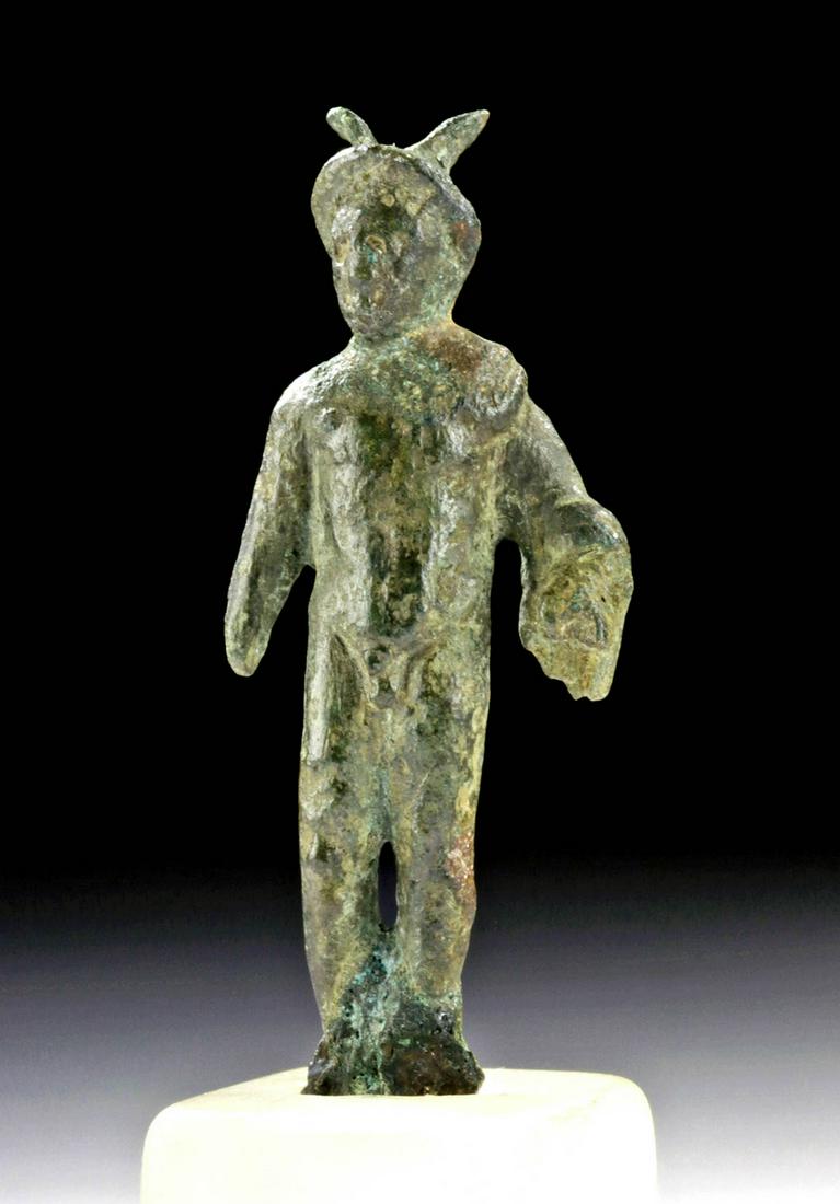 Roman Bronze Figurine of Mars (Messenger of the Gods) (1 of 4)