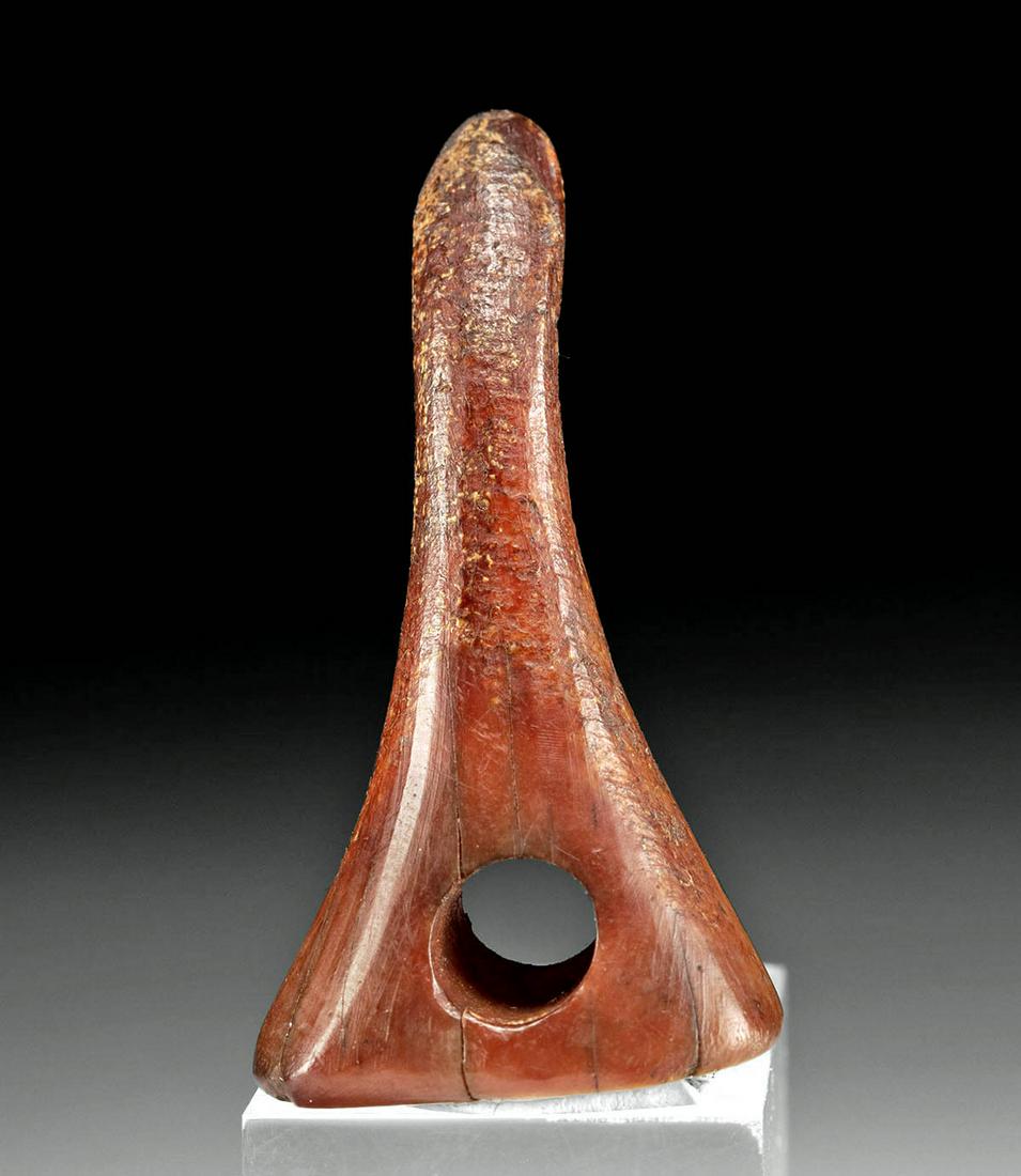 Pre-Contact Alaskan Inuit Walrus Ivory Awl / Threader (1 of 3)