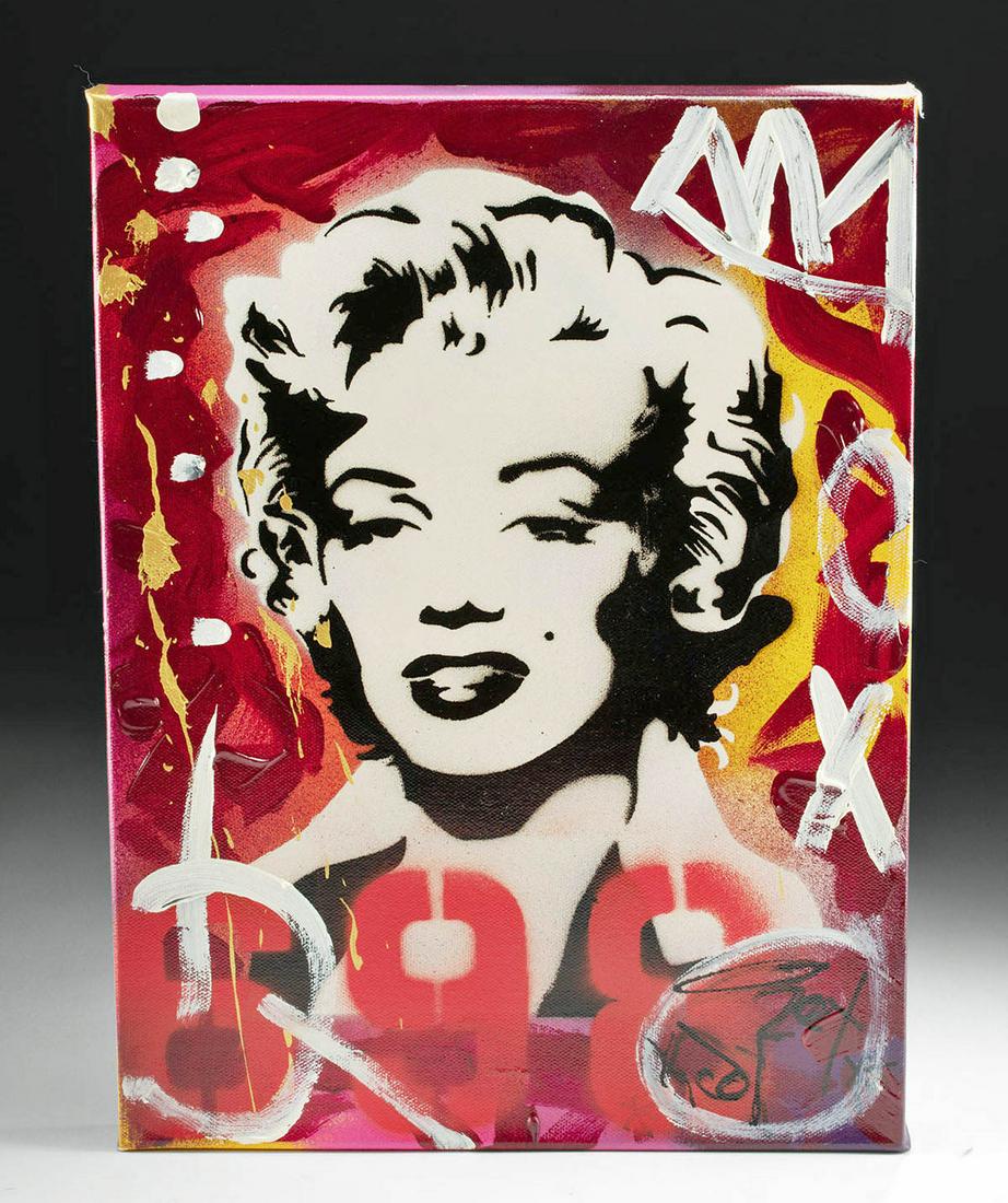 Signed Tadas Zaicikas Painting - "Marilyn" (2022) (1 of 4)