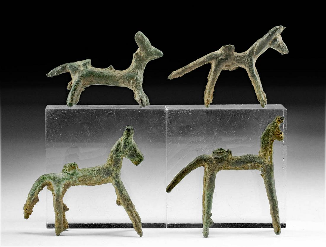 Ancient Luristan Bronze Horse Figures (4) (1 of 3)