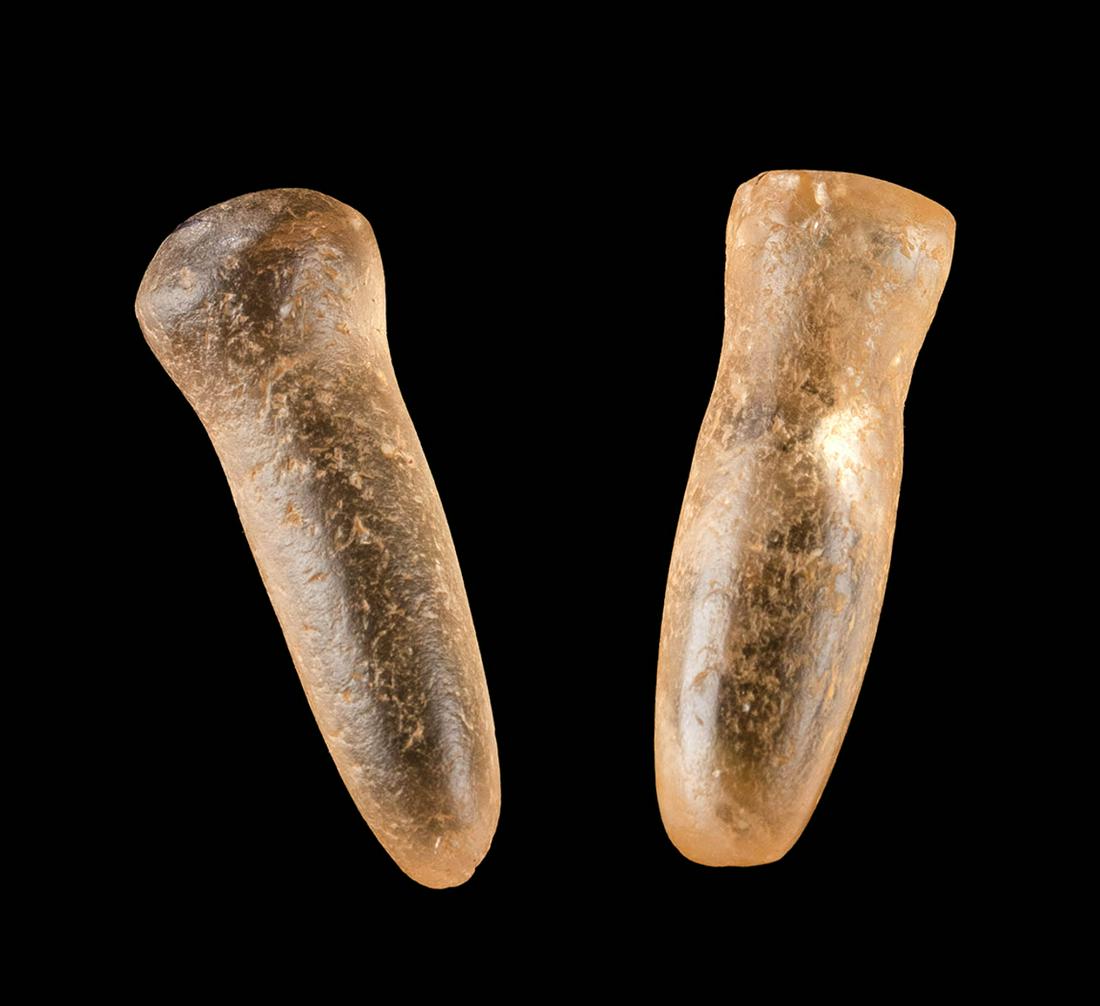 Neolithic North African Quartz Ear Plugs (pr) (1 of 3)