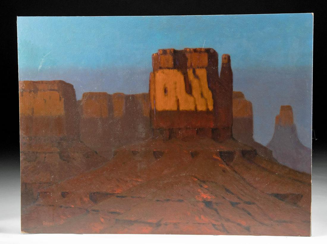 Signed Paul Forster Painting - Monument Valley (1 of 3)