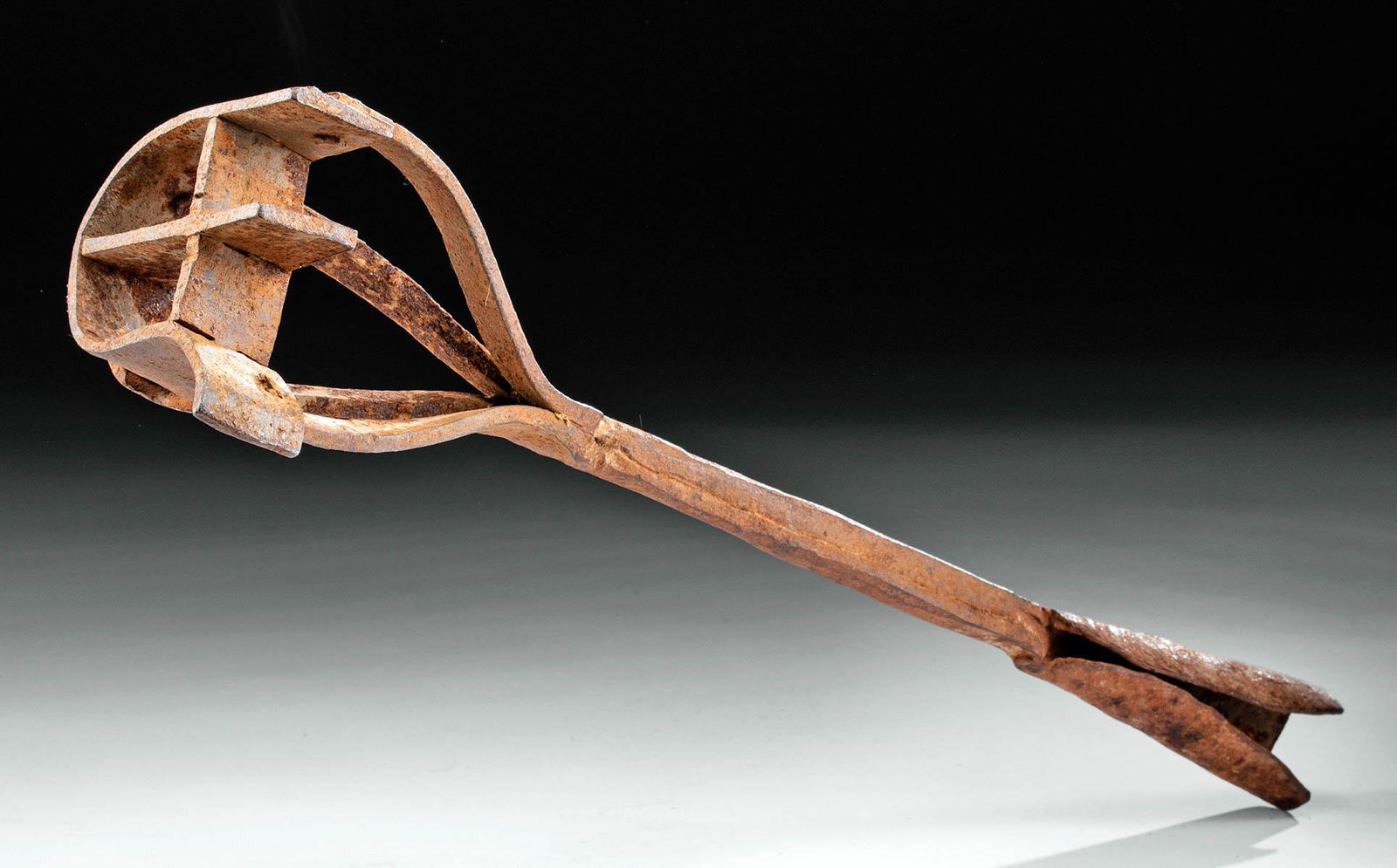 19th C. Mexican Forged Iron Cattle Brand - D + E (1 of 3)