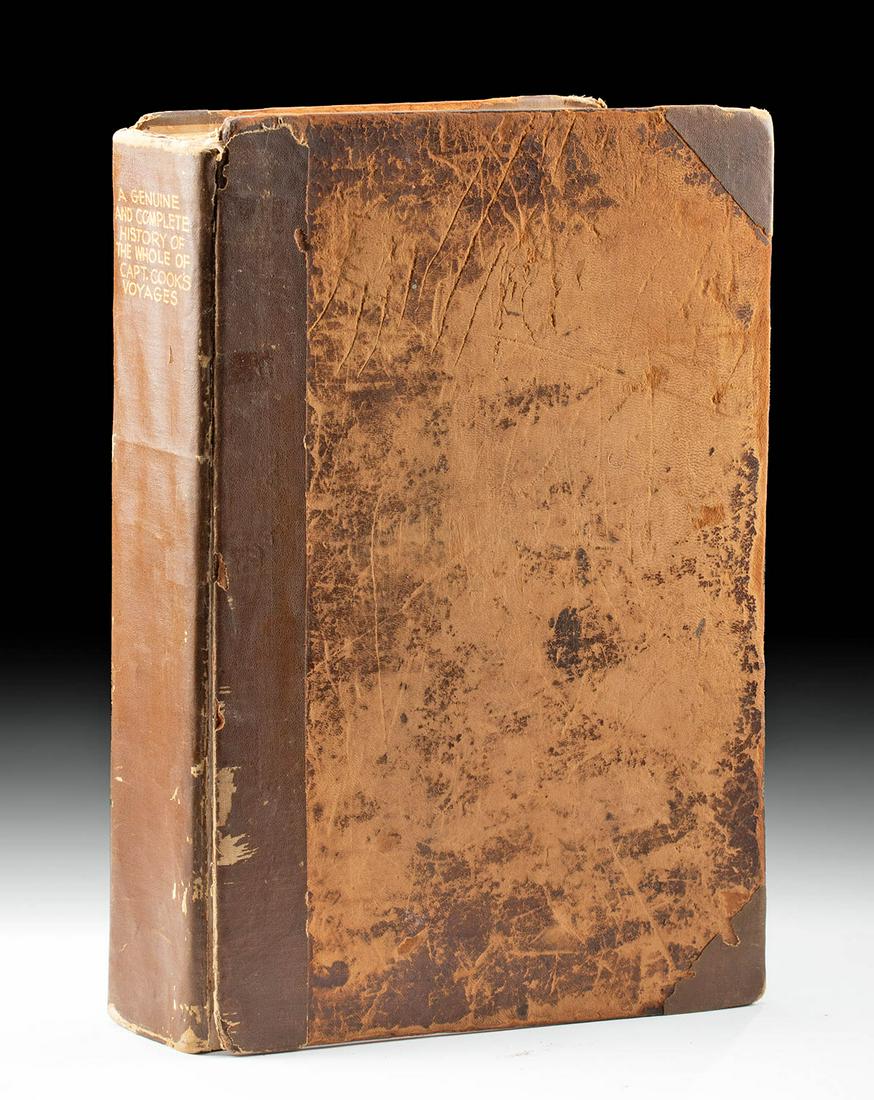 1786 Book - Complete Voyages of Captain Cook (1 of 6)