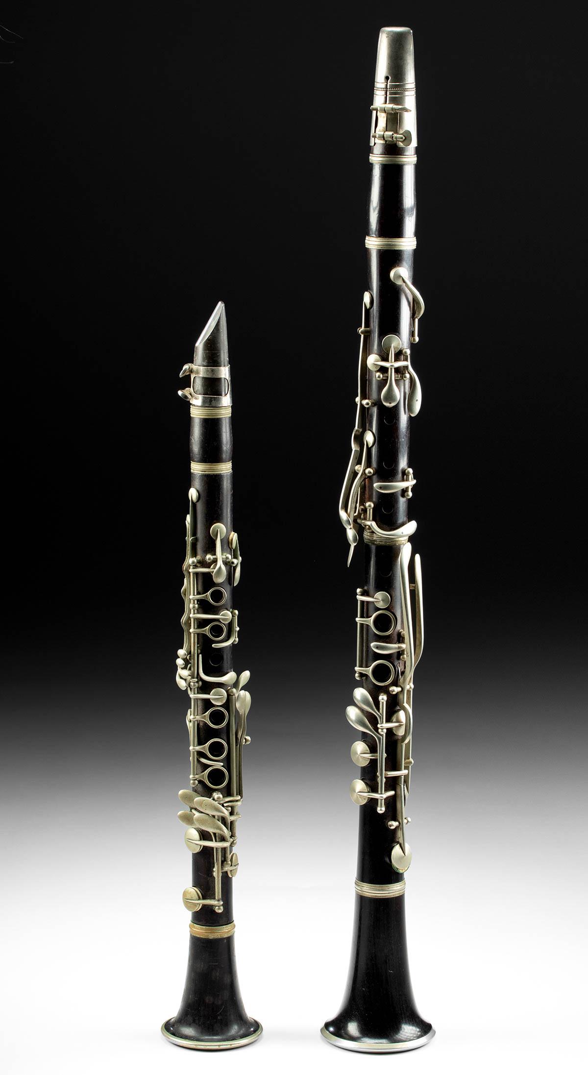 20th C. American Ebony Clarinets, E-Flat + B-Flat (1 of 4)