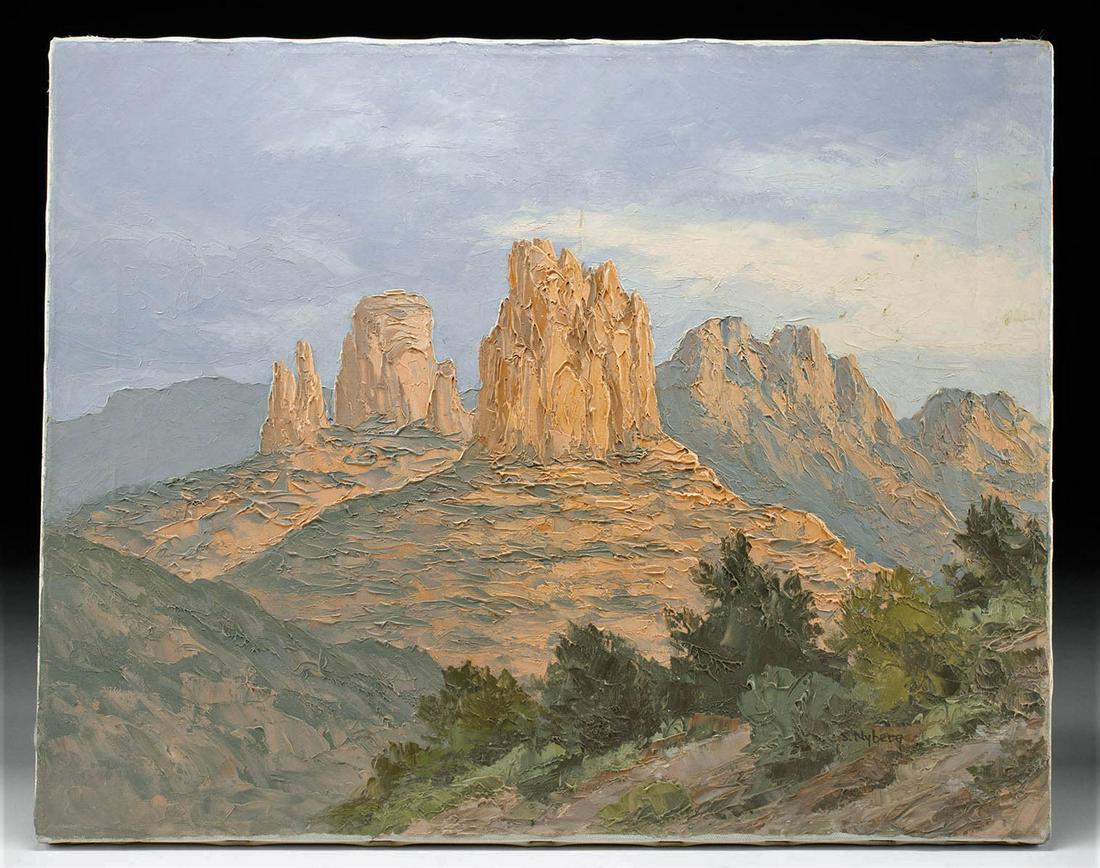 1980 Susanne Nyberg Painting - Sedona Desert (1 of 4)