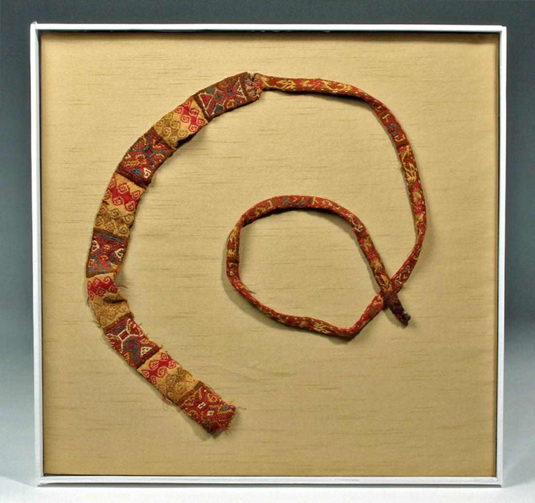 Vibrant Peruvian Chancay / Chimu Banded Textile (1 of 6)