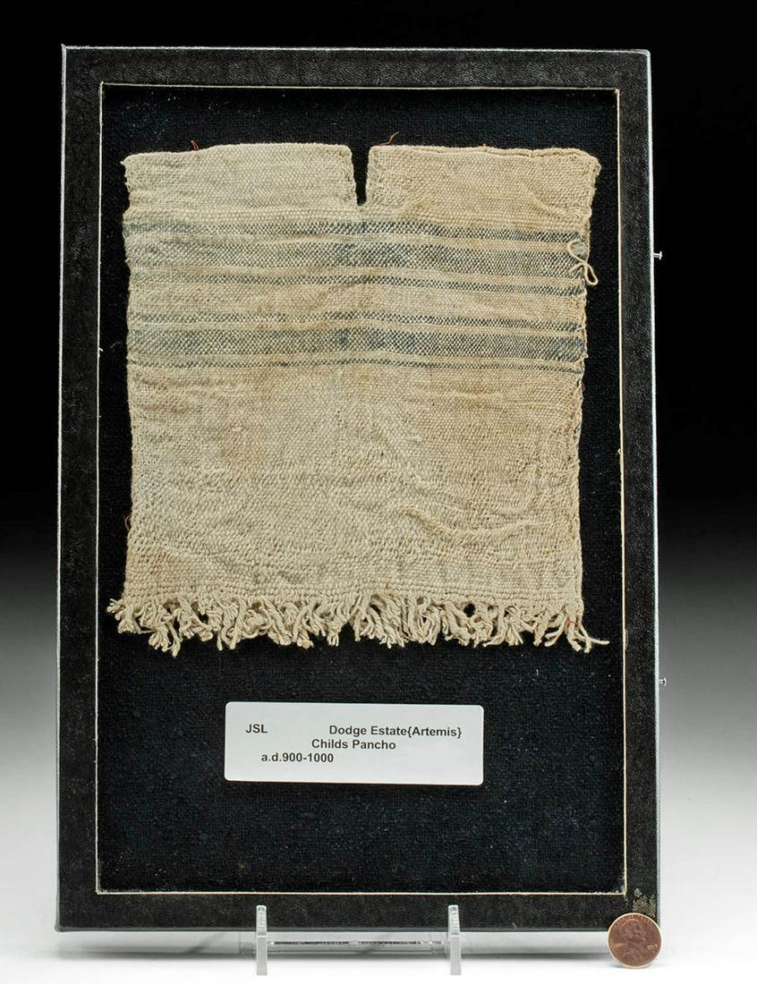 Miniature Chancay Woven Textile Tunic for Funerary Doll (1 of 3)