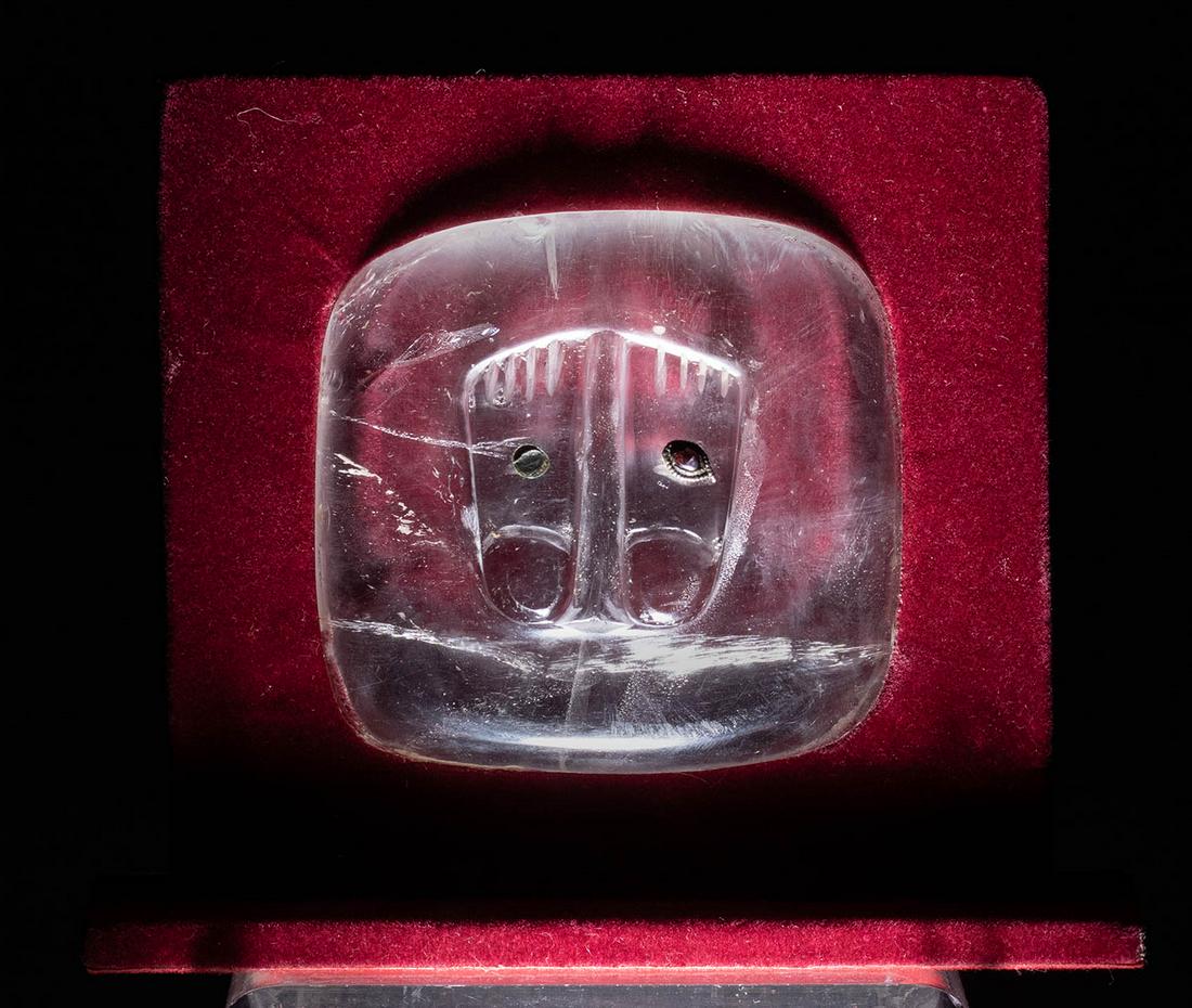 2nd C. Indian / Sri Lankan Quartz Buddhapada Talisman (1 of 4)