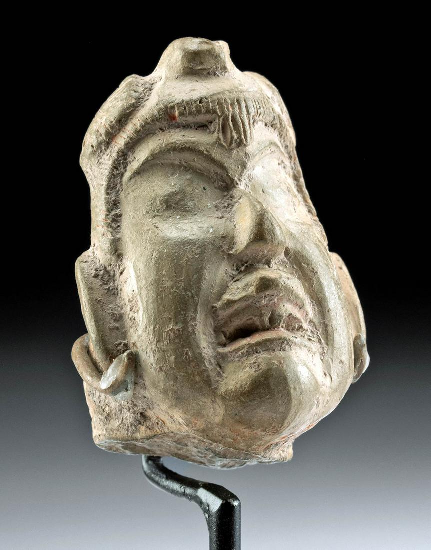 Olmec Clay Head of an Eyeless Ancestor (1 of 3)