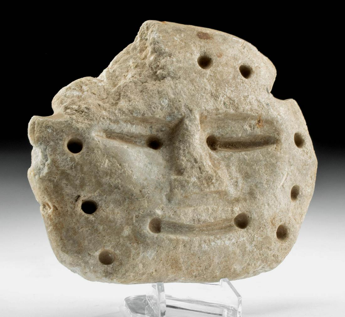 Guerrero Mezcala Balsas Stone Funerary Mask (1 of 3)