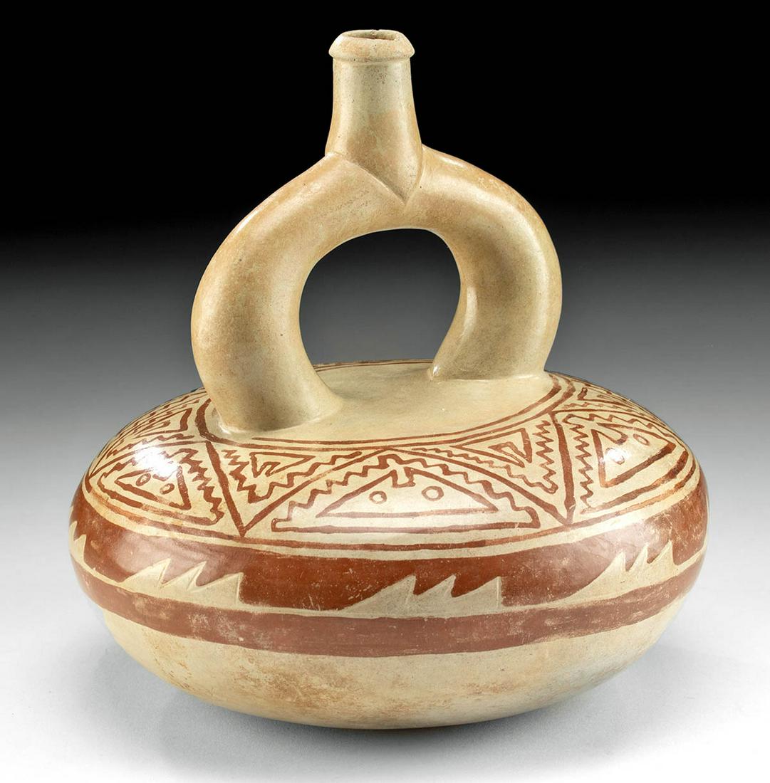 Moche Fineline Pottery Vessel w/ Abstract Stingrays (1 of 5)