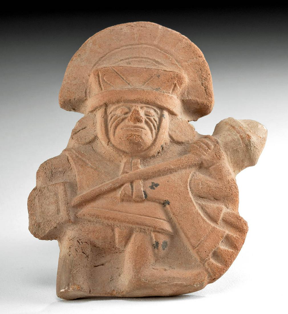 Moche Pottery Whistle - Warrior Form (1 of 4)