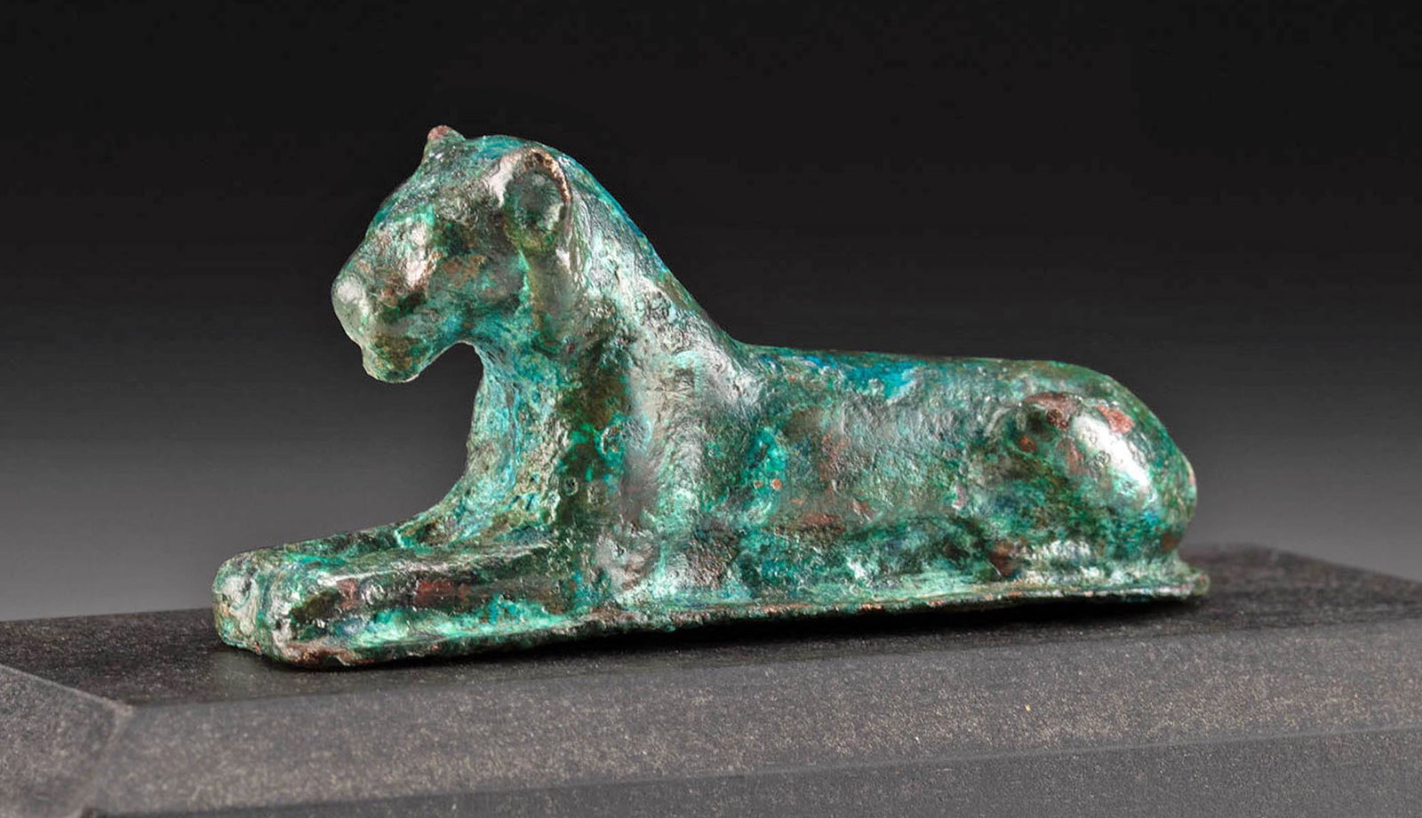 Roman Imperial Brass Recumbent Lion (1 of 3)