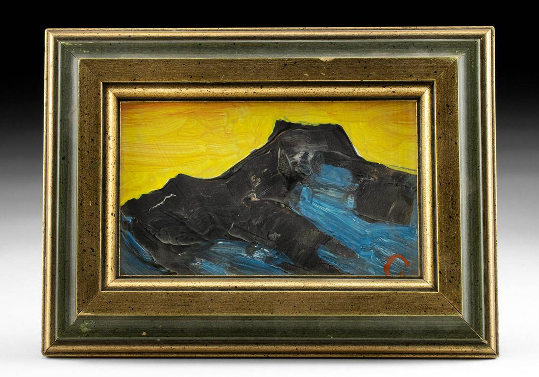 Signed Eric Gibberd Painting - "Yellow Sky" (1 of 3)