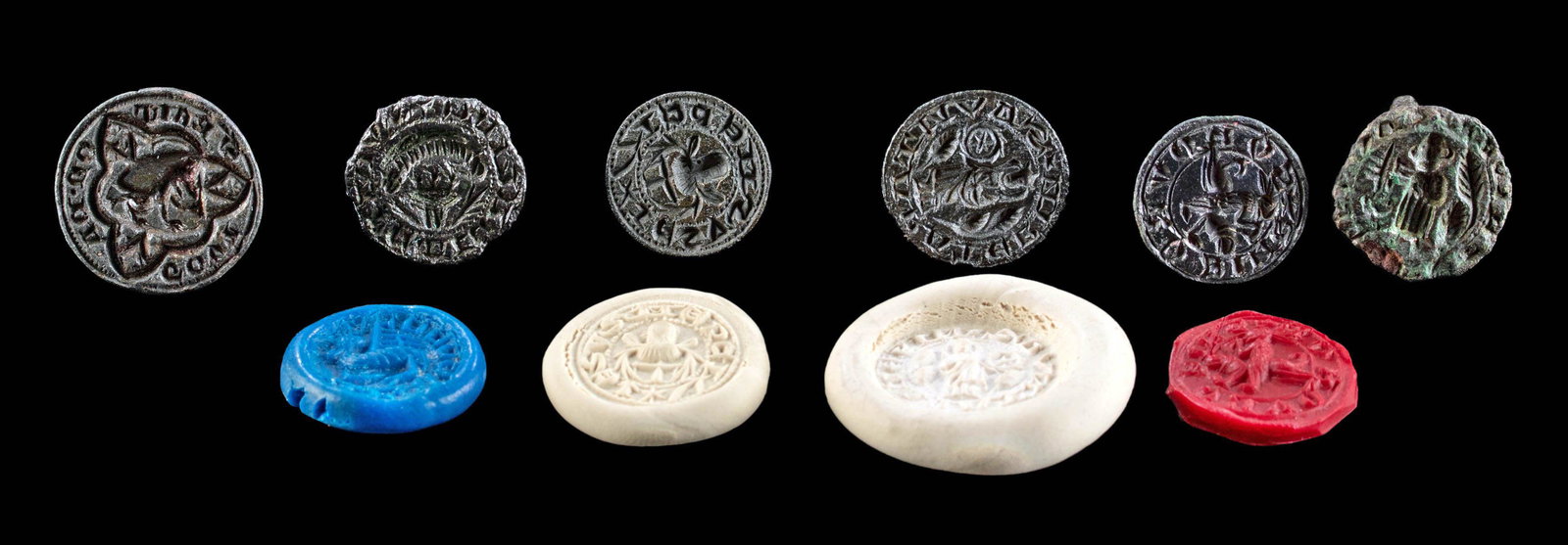 14th C. Medieval European Bronze Stamp Seals (1 of 3)