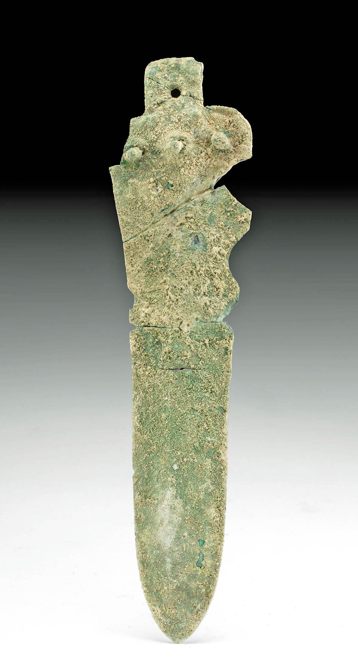 Chinese Warring States Bronze Ge / Dagger Axe Blade (1 of 2)