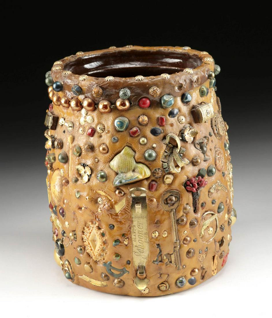 20th C. African American Folk Art Memory Jug (1 of 4)