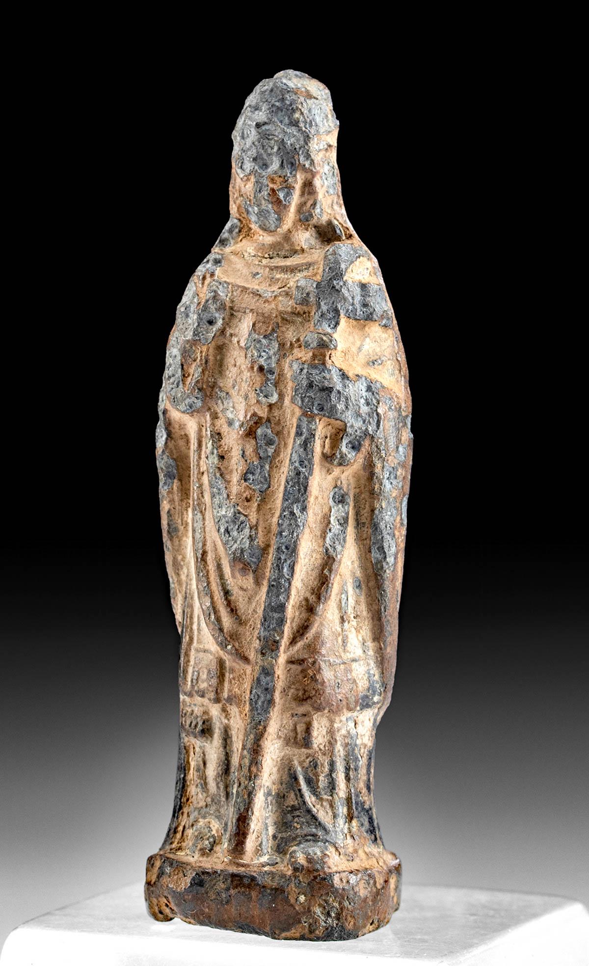 18th C. European Lead Figurine Pope / Saint (1 of 4)