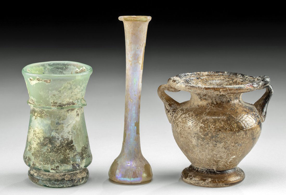 Near-Miniature Roman Glass Cosmetic Vessels (1 of 3)