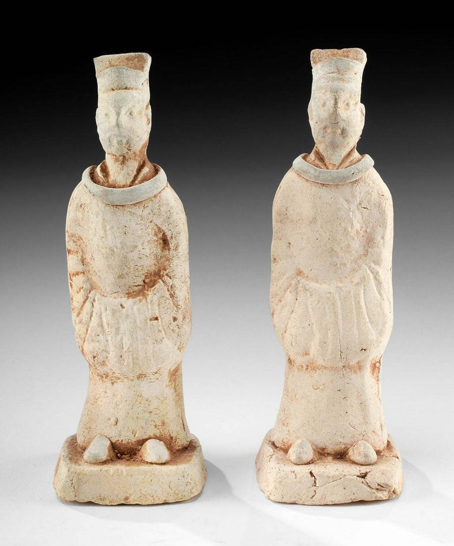Chinese Han Dynasty Pottery Tomb Attendants (1 of 4)