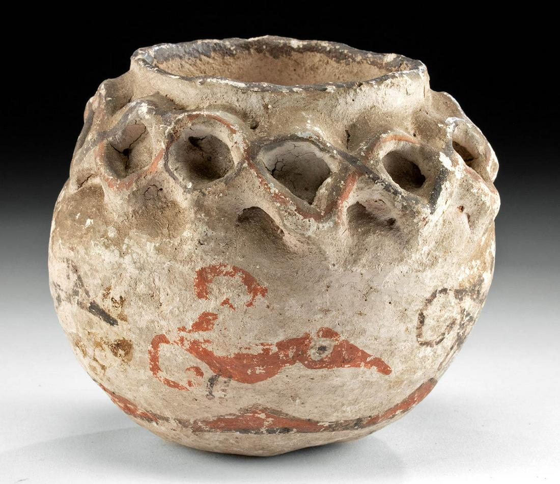 17th C. Zuni First Pueblo Revolt Jar w/ Stylized Birds (1 of 4)
