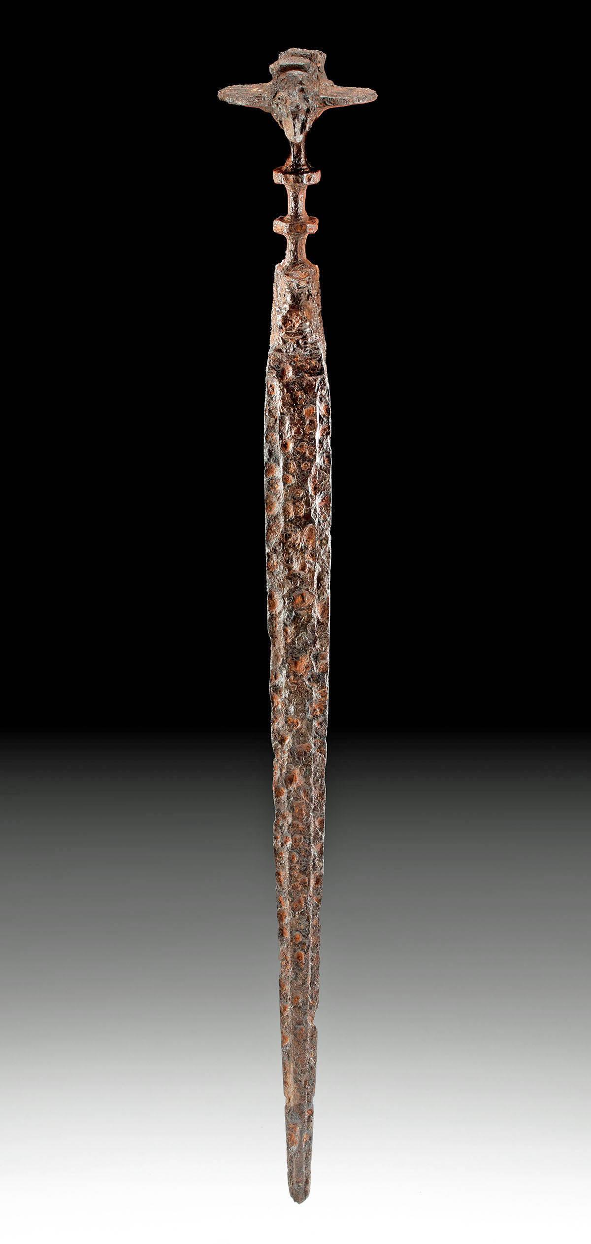 Ancient Luristan Iron Sword w/ Janus Heads & Lions (1 of 3)