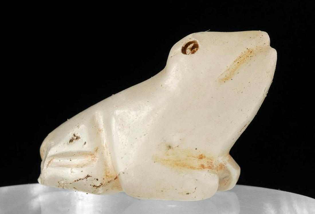 Rare Guerrero Mezcala Quartz Frog Amulet (1 of 4)