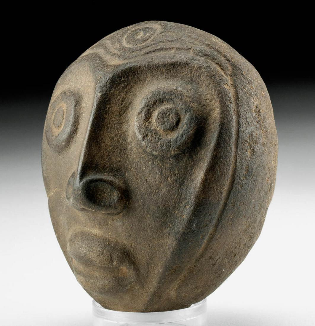 Taino Stone Head Expressive Face of Atabay (1 of 3)