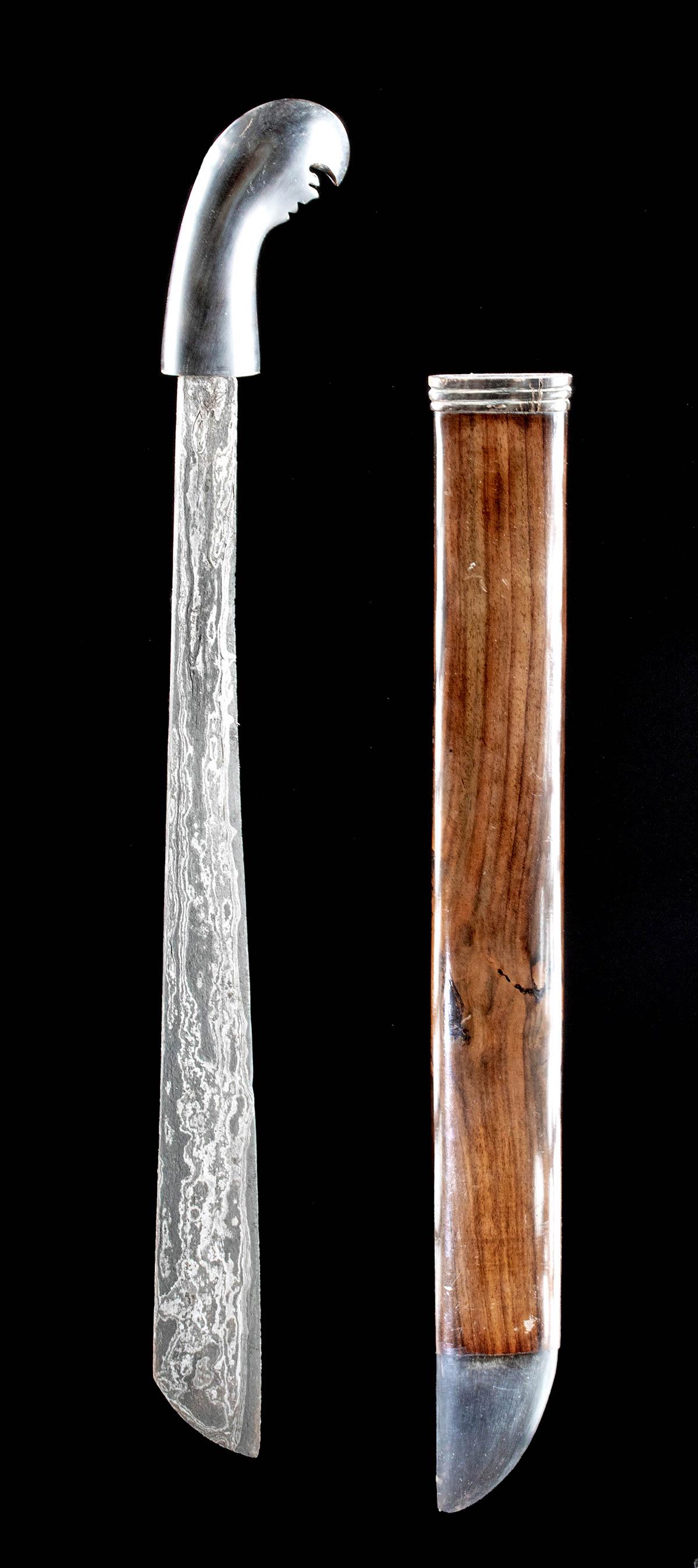 20th C. Indonesian Malay Parang w/ Horn Handle (1 of 4)