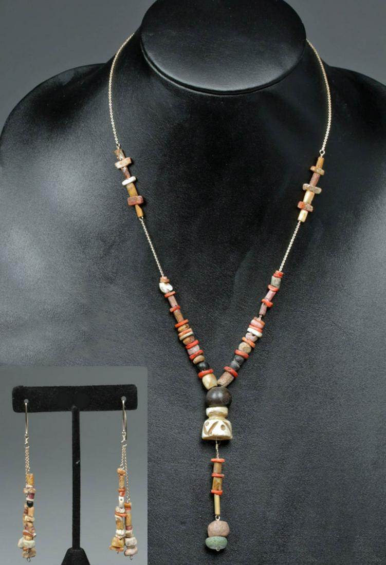 Pre-Columbian Colombian Necklace + Earrings (1 of 6)