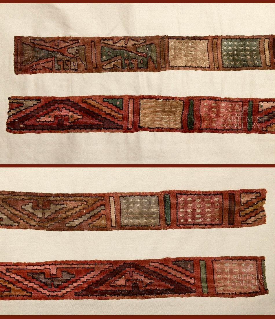 Moche Textile Belt Fragments (set of 2) (1 of 3)