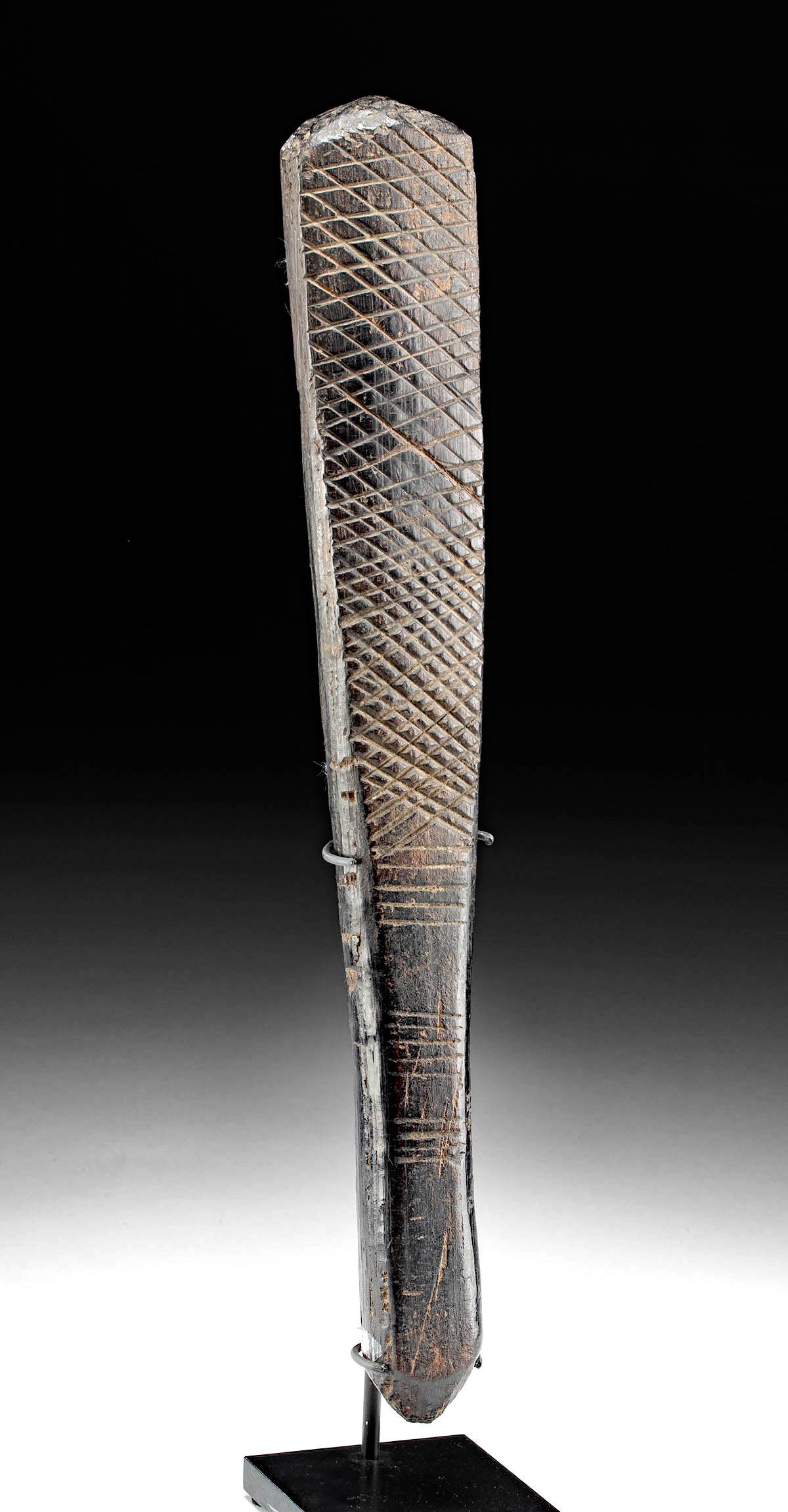 Fine 20th C. Papua New Guinea Wood Tapa Beater Jan 22, 2023 Artemis Gallery in CO