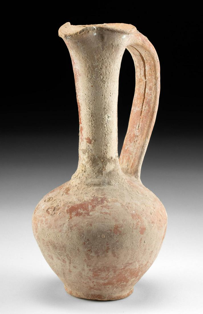 Cypriot Pottery Oinochoe w/ Long Neck (1 of 4)