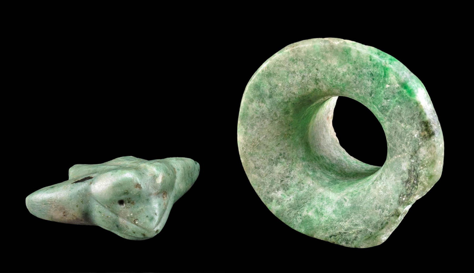 Maya / Guerrero Stone Earspool + Bat Amulet (1 of 3)